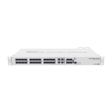 Коммутатор, MikroTik, CRS328-4C-20S-4S+RM, Cloud Router Switch , 20 портов SFP, 4 порта SFP+, 2 порта комбо, RouterOS (5) / SwitchOS, -20°C to 60°C, стоечный 1U