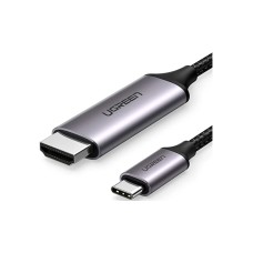 Интерфейсный кабель, Ugreen, MM142/50570, USB Type-C to HDMI, 1.5 метра, Черный