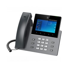 IP-видеотелефон, Grandstream, GXV3450, 16 SIP-аккаунтов, 16 линий, 2x GbE PoE, Wi-Fi, цветной сенсорный ЖК-экран 1280x720 (5.0