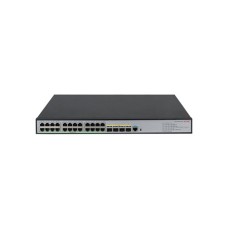 Коммутатор, H3C, LS5120V3-28P-HPWR-LI-GL Switch, Управляемый L3, 24 порта 10/100/1000M (PoE 370Вт, 802.3af/at), 4 порта combo SFP/RJ45 1000M, AC 100~240 В, -5°C ~ +50°C, стоечный