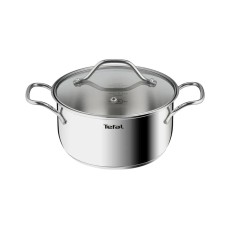 Кастрюля, Tefal, Intuition B8644474, Объем 2.9 л, Диаметр крышки 20 см, Для всех типов плит