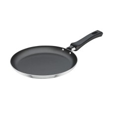 Сковорода блинная, Tefal, Power 4221522, 22см, Алюминий, Антипригарное Titanium, Для газовых/керамических/электрических плит, Фиксированная ручка, Черный