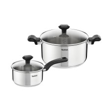 Набор посуды, Tefal, Comfort + C973S474, 4 предмета, Ковш 16 см, Кастрюля 24 см, 2 крышки