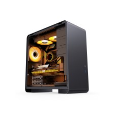 Компьютерный корпус, Jonsbo, U4 Pro MESH Black, Mid-Tower, ATX/MATX/ITX, Midi-Tower, 1*USB 3.2 Type-C, 1*USB Type-3.0, Audio+Mic, Высота процессорного кулера до 160 мм, Длина VGA до 330 мм, 1*3.5/2*2.5, Сталь, Сетка, 205*395*426, Без Б/П, Черный
