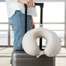 Подушка для шеи, 8H, US, 31 х 31 х 8 см, Хлопок, Полиэстер, BASF. Серый