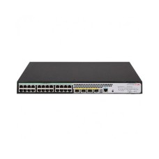 Коммутатор, H3C, LS-1850V2-28X-HPWR-GL, Управляемый L2, 24 порта 10/100/1000M (PoE 370Вт, 802.3af/at), 4 порта 1000M SFP+, AC 100~240 В, -10°C ~ +55°C
