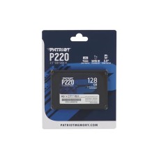 Твердотельный накопитель SSD, Patriot, P220 P220S128G25, 128GB, SATA, 550/480 Мб/с