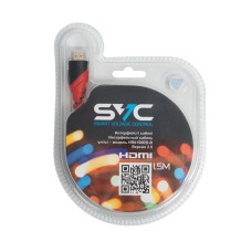 Интерфейсный кабель, SVC, HR0150RD-B, HDMI-HDMI, 30В, Красный, Блистер, 1.5 м