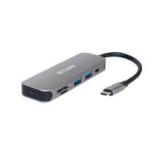 Переходник USB Type-C Multi Function 5in1, D-Link DUB-2325, Gray