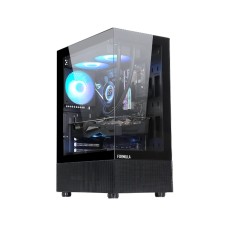 Компьютерный корпус, Formula V, Crystal Z1 Black, ATX/Micro ATX/Mini-ITX, USB 3.0/2.0*2, HD-Audio+Mic, Высота процессорного кулера до 165мм, Длина VGA до 300мм, 1*3.5