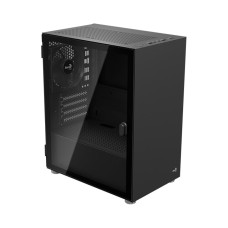 Компьютерный корпус, Aerocool, CS-111-G-BK-v1, Micro ATX/mini-ITX, USB 3.0/2*2.0, HD-Audio+Mic, Кулер 120мм, Высота процессорного кулера 160 мм, Длина VGA до 305мм, 2*3.5