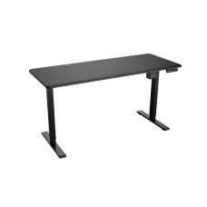 Компьютерный стол, Cougar, Royal MOSSA 150, Поверхность - ДСП, Основание - сталь, 150*60*72(115) см, Панель управления высотой, 4 программируемые настройки памяти, В комплекте столешница+металл основание, Чёрный
