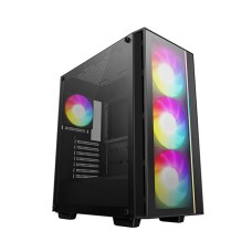 Компьютерный корпус, Deepcool, MATREXX 55 MESH V4, R-MATREXX55-BKAGA4-G-4, ATX/Micro ATX, USB 3.0*2, HD-Audio+Mic, Кулер 1*120мм/3*140мм ARGB, Высота процессорного кулера до 165мм, Длина VGA до 370мм, 2*3.5