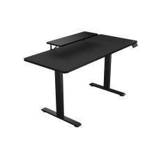 Компьютерный стол, Cougar, E-Star 140 , Поверхность - ДСП, Основание - сталь, 140*60*72(117) см, Панель управления высотой, 2 программируемые настройки памяти, Чёрный