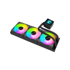 Кулер с водяным охлаждением, Huntkey, MVP Poseidon 360, Intel 20хх/1700/1200/115х и AMD AM5/AM4/, TDP 300W, 3*120мм ARGB, 2000RPM±10%, 79.5CFM, 30 dB(A), Чёрный