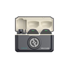 Петличный микрофон, Hollyland, Lark M2 Camera (Duo Shine Charcoal), Размер кнопки, 48 кГц/24 бит Hi-Fi звук, Подавление окружающего шума, Универсальная совместимость, Черный