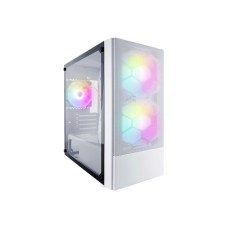 Компьютерный корпус, 1STPLAYER, X4-M-WH-2F7-14-W-1F7-W, Mini-Tower, M-ATX/М-ITX, USB3.0*1, USB2.0*2, HD AUDIO/Mic, 3*120мм F2 ARGB вентилятор, Высота процессорного кулера до 160мм, Длина VGA до 320мм, 2*3,5/2*2,5, Сталь/Пластик/Закаленное стекло, 375x210x