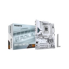 Материнская плата, Gigabyte, B850 EAGLE WF7 ICE (4719331871239), AM5, B850, 4xDDR5 4400/4800/5200/8200(OC), 4xSATA3, 3xM.2 (PCIe 4.0 x4/x2), RAID, 1xHDMI, 1хDP, 3xPCI-Ex16, WiFi, ATX