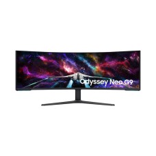 Монитор, Samsung, LS57CG952NIXCI, Odyssey Neo G9, 57", Изогнутый, 7680*2160, VA, 240 Гц, 32:9, 420 кд/м2, 2500:1, 1 мс, 178/178, 1.07 млрд., DP*1, HDMI*3, USB*2, Аудиопорт, VESA 100*100 мм, Регулировка высоты/наклона/вращения