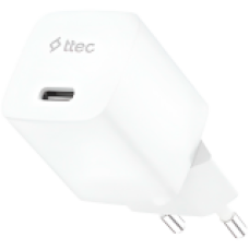 Сетевое зарядное устройство ttec SmartCharger GAN 20W PD Travel Fast Charger (2SCG20B) белый