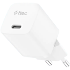 Сетевое зарядное устройство ttec SmartCharger GAN 30W PD USB-C Travel Fast Charger (2SCG30B) белый