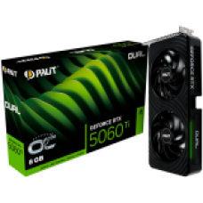 PALIT GeForce RTX 5060 Ti Dual OC 8GB GDDR7 128 bit, 1x HDMI 2.1b, 3x DP 2.1b, 2 Fan, 1x 8-pin pwr connector, 600W, 262.1 x 126.3 x 40.1 mm, NE7506TT19P1-GB2062D