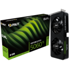 PALIT GeForce RTX 5060 Ti Dual 8GB GDDR7 128 bit, 1x HDMI 2.1b, 3x DP 2.1b, 2 Fan, 1x 8-pin pwr connector, 600W, 262.1 x 126.3 x 40.1 mm, NE7506T019P1-GB2062D