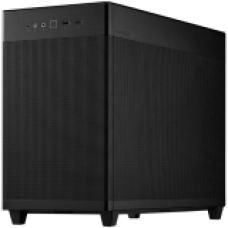 ASUS Prime AP201 MicroATX Case Black - stylish 33-liter MicroATX case with tool-free side panels and a quasi-filter mesh, with support for 360 mm coolers, graphics cards up to 338 mm long, and standard ATX PSUs