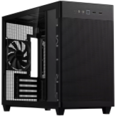 ASUS Prime AP201 Tempered Glass MicroATX Case Black - stylish 33-liter MicroATX case with tool-free side panels, with support for 360 mm coolers, graphics cards up to 338 mm long, and standard ATX PSUs