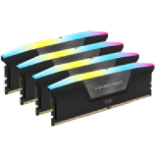 Corsair DDR5, 6600MT/s 64GB 4x16GB DIMM, Unbuffered, 32-39-39-76, Std PMIC, XMP 3.0, VENGEANCE RGB DDR5 Black Heatspreader, Black PCB, 1.4V, EAN:0840006665441