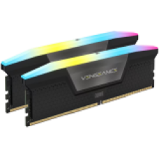 Corsair DDR5, 5200MT/s 96GB 2x48GB DIMM, Unbuffered, 38-38-38-84, XMP 3.0, VENGEANCE RGB DDR5 Black Heatspreader, RGB LED, 1.25V, EAN:0840006664994