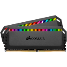 Corsair DDR4, 3200MHz 16GB 2x8GB DIMM, Unbuffered, 16-18-18-36, XMP 2.0, DOMINATOR PLATINUM RGB Black Heatspreader, RGB LED, 1.35V, EAN:0840006607304