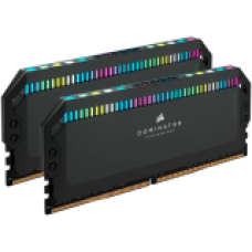 Corsair DDR5, 6000MT/s 64GB 2x32GB DIMM, Unbuffered, 40-40-40-77, Std PMIC, XMP 3.0, DOMINATOR PLATINUM RGB DDR5 Black Heatspreader, RGB LED, 1.35V, EAN:0840006601203