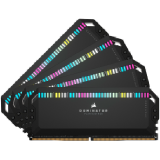 Corsair DDR5, 5600MT/s 64GB 4x16GB DIMM, Unbuffered, 36-36-36-76, Std PMIC, XMP 3.0, DOMINATOR PLATINUM RGB DDR5 Black Heatspreader, Black PCB, 1.25V, for Intel 700 Series, EAN:0840006600466