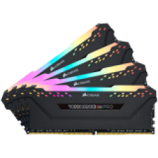 Corsair DDR4, 3200MHz 32GB 4x8GB DIMM, Unbuffered, 16-18-18-36, XMP 2.0, Vengeance RGB Pro Black Heatspreader, RGB LED, 1.35V, EAN:0843591076852