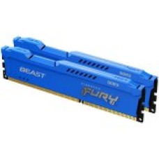 Kingston 8GB 1600MT/s DDR3 CL10 DIMM (Kit of 2) FURY Beast Blue, KF316C10BK2/8