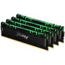 Kingston DRAM 128GB 3000MHz DDR4 CL16 DIMM (Kit of 4) FURY Renegade RGB, KF430C16RBAK4/128