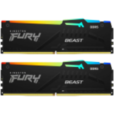Kingston 32GB 4800MT/s DDR5 CL38 DIMM (Kit of 2) FURY Beast RGB PnP, KF548C38BBAK2-32