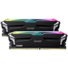Lexar® Ares DDR5 (2X16GB) 6400 CL32 1.4V Memory with heatsink and RGB lighting,Dual pack, Black Color, EAN: 843367131587