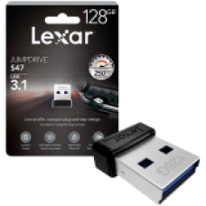 Lexar® JumpDrive USB 3.1 S47 128GB Black Plastic Housing, up to 250MB/s, EAN: 843367116386