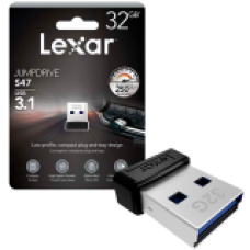 LEXAR JumpDrive USB 3.1 S47 32GB Black Plastic Housing, up to 250MB/s EAN: 843367116362