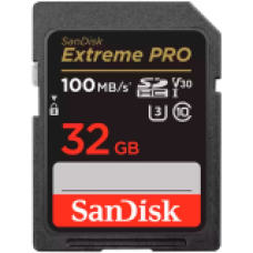 SanDisk Extreme PRO 32GB SDHC Memory Card + 2 years RescuePRO Deluxe up to 100MB/s & 90MB/s Read/Write speeds, UHS-I, Class 10, U3, V30, EAN: 619659188689