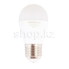 LED лампочка Ergolux LED-G45-9W-E27-3K, 9Вт, 3000K