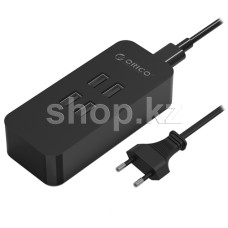 Зарядное устройство Orico DCV-4U-EU-BK, сеть, для USB-устройств