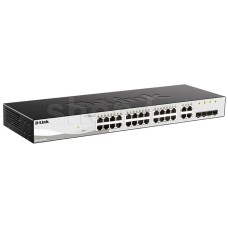 D-Link DGS-1210-28P/F3A WebSmart коммутатор 24 порта 10/100/1000 с PoE + 4SFP