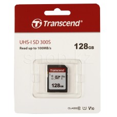 Карта памяти SDXC 128Gb Transcend 300S, Class 10 UHS-I U1
