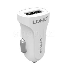 Зарядное устройство LDNIO DL-C17, автомобиль, USB + кабель lightning