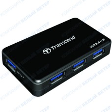 USB HUB 4-port USB 3.0 Transcend HUB3, Black