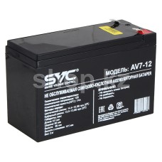 Аккумулятор для ИБП SVC AV7-12, 7Ah/12V