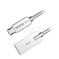 Кабель интерфейсный для Micro USB OLMIO Steely, 1.2m, Silver